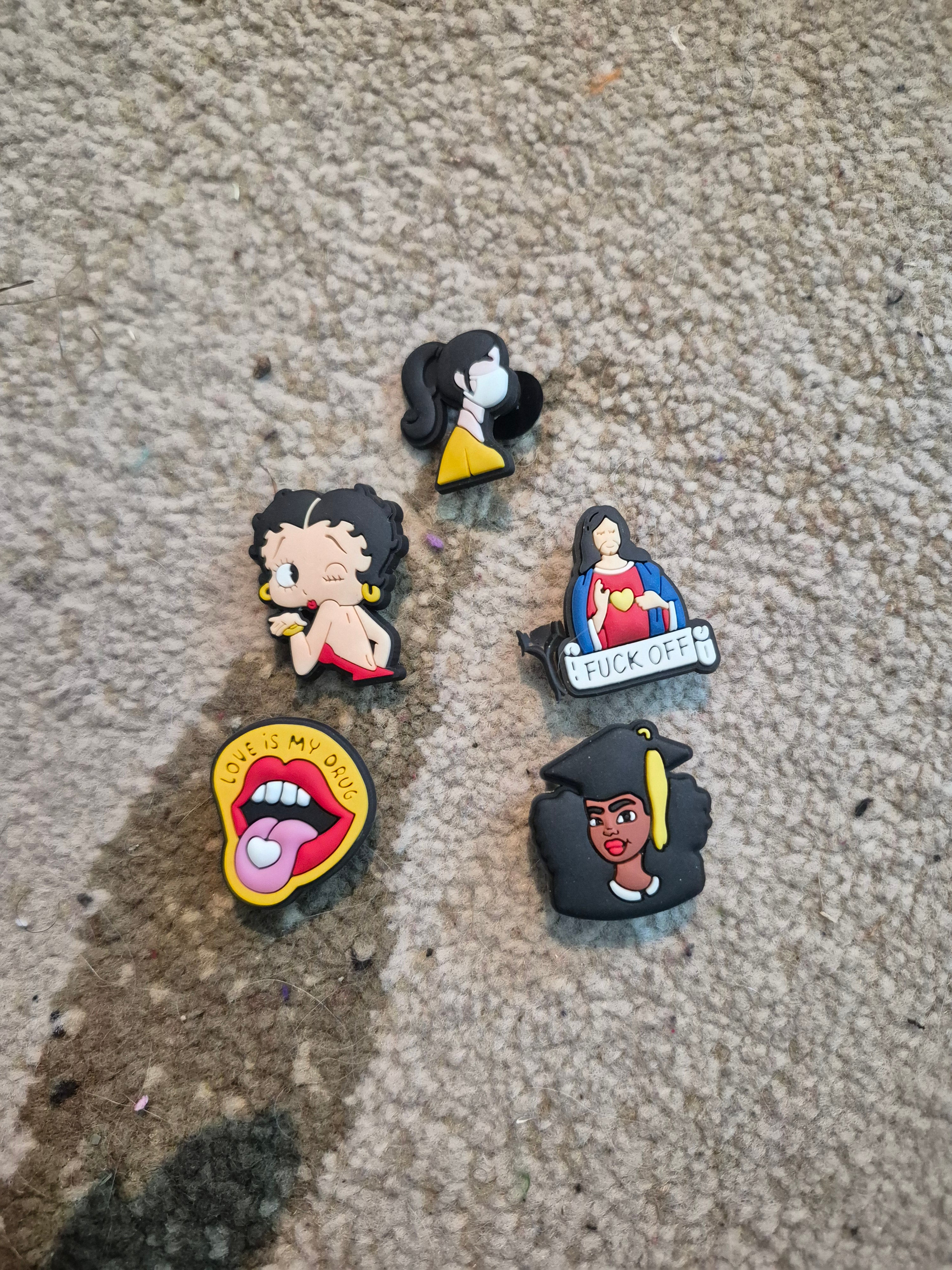 Black Sista & Attitude Croc Charms